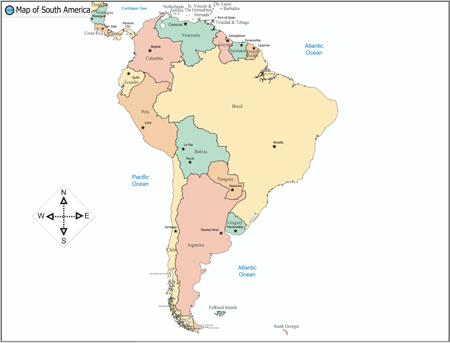 Example of South America with IVEO